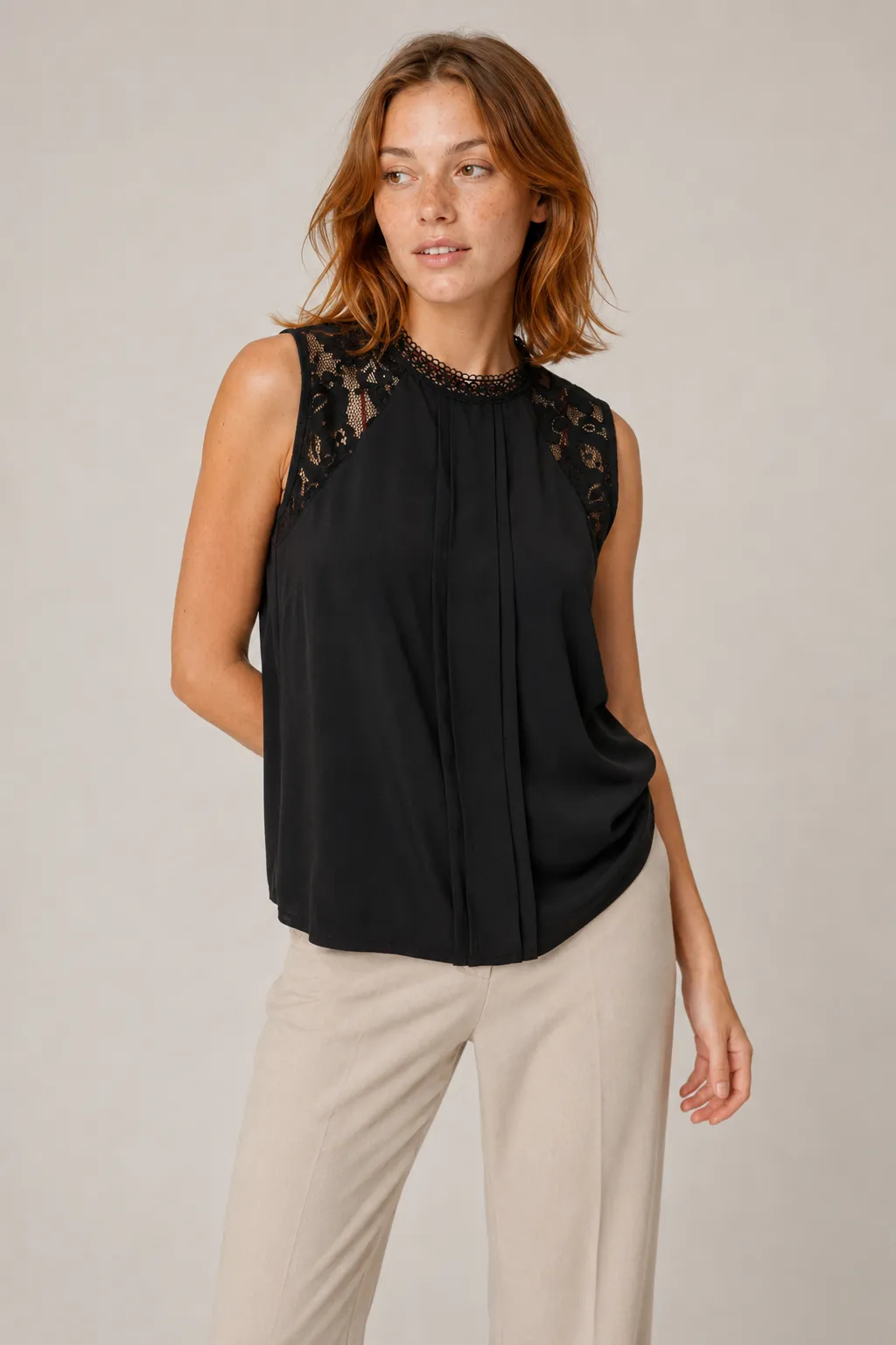 Fleur Grace Lace Pleated Top image 6