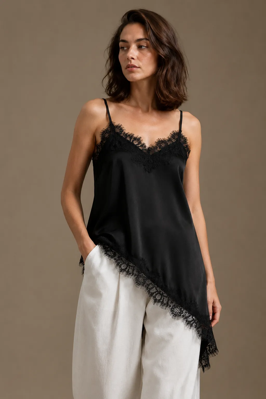 Nocturne Lace Asymmetry Cami image 4