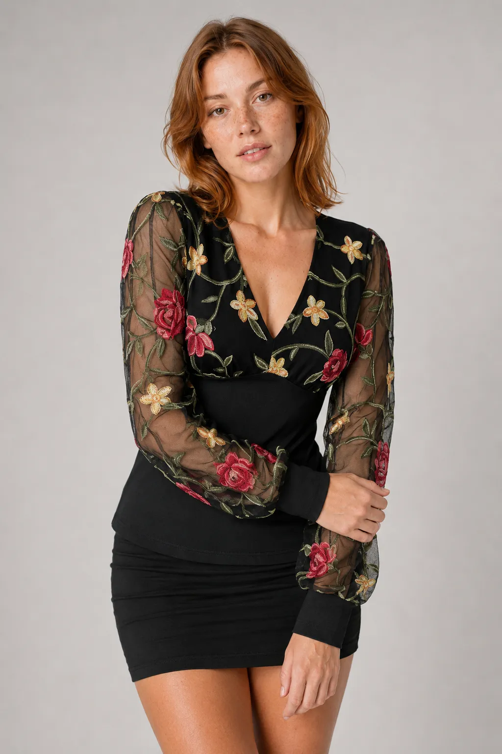 Roselle Veil Blouse