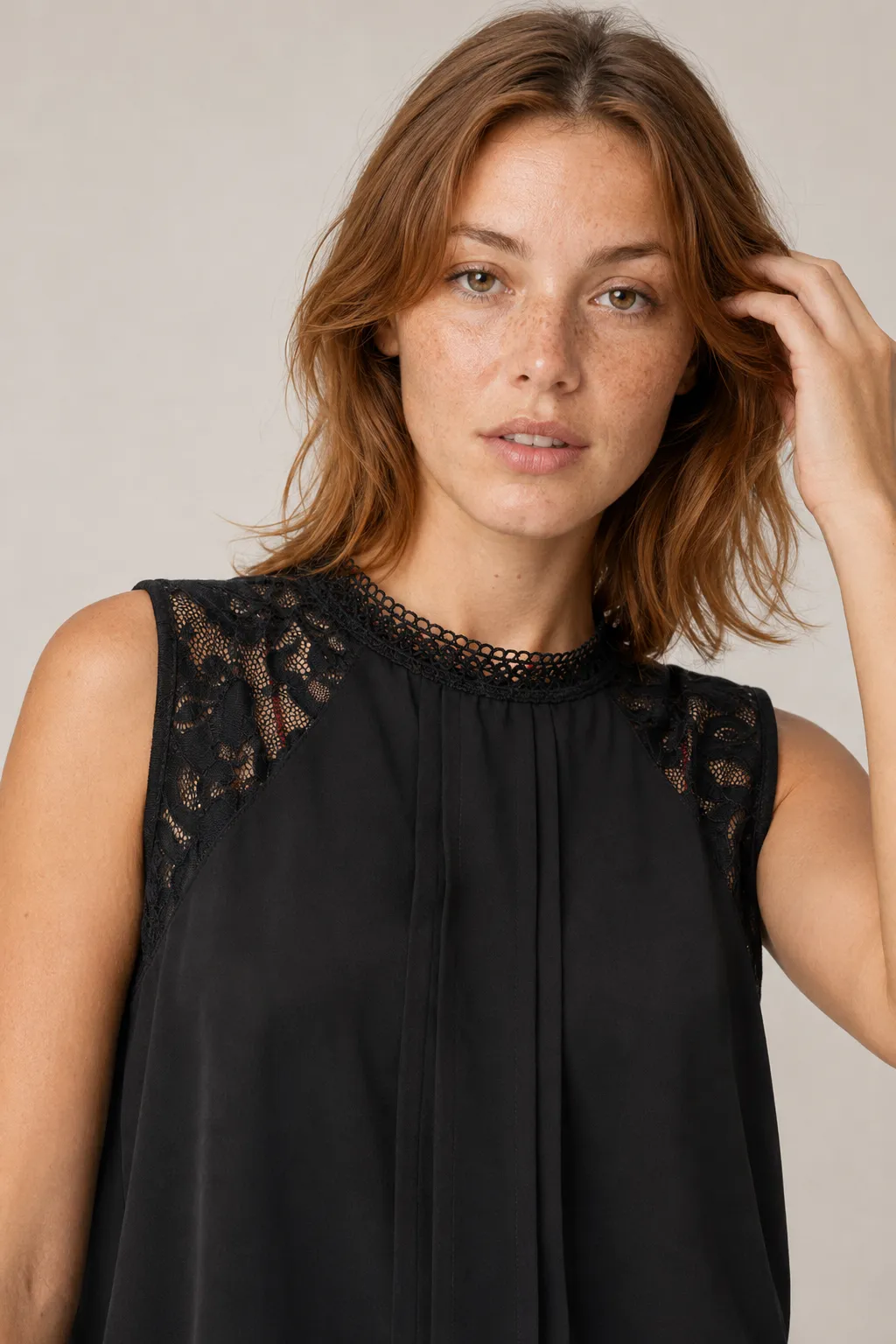Fleur Grace Lace Pleated Top image 4