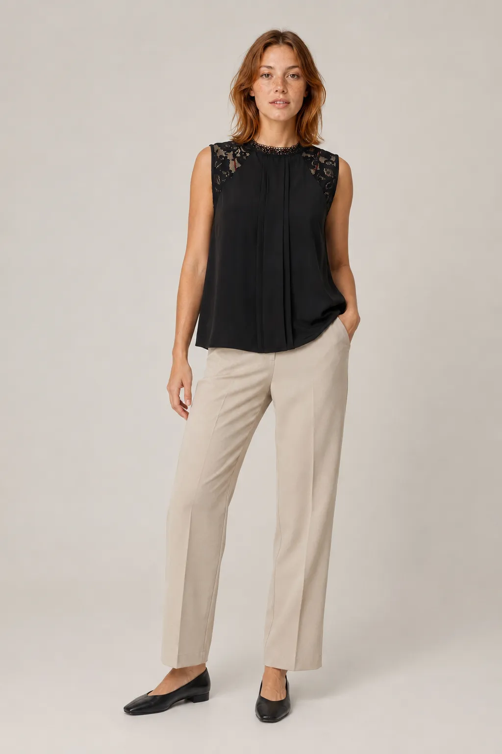 Fleur Grace Lace Pleated Top image 5