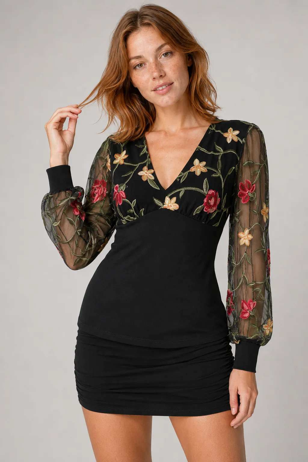 Roselle Veil Blouse